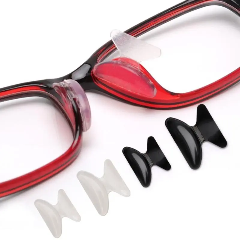 652F 10 Sets Silicone Eyeglass Nose Pads Nose Comfort Anti-Slip Nose Pad Cushion Great for Glasses, Eyeglasses, Sunglasses