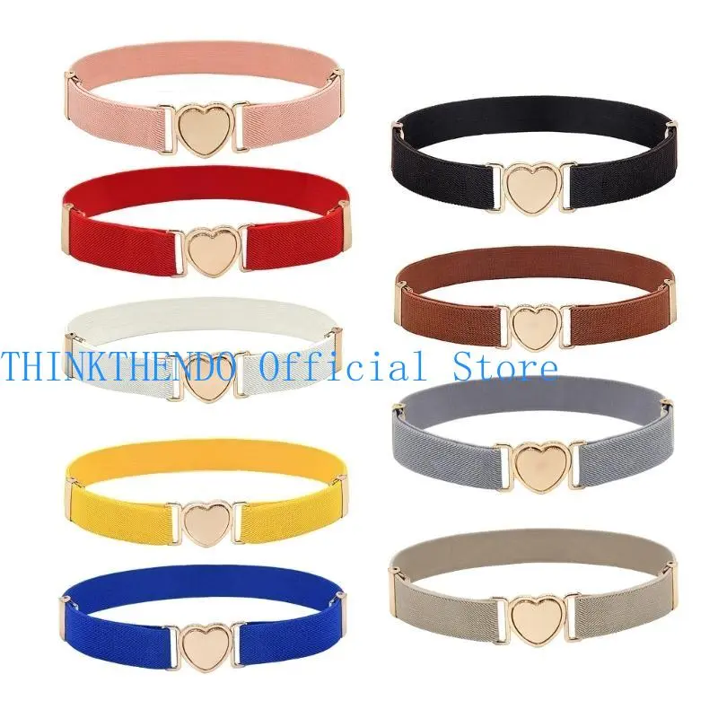 39BB Children Waist Belt Fashion Elastic Waistband Little Girls Waist Shaping Belts