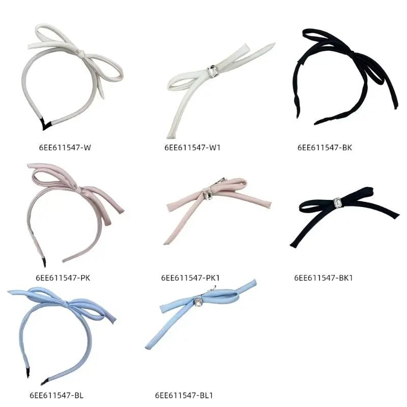 652F Fashionable Hairpin for Women Girl Bowknot Headband Party Headpieces Hairband Headwear Perfect for Everyday Use