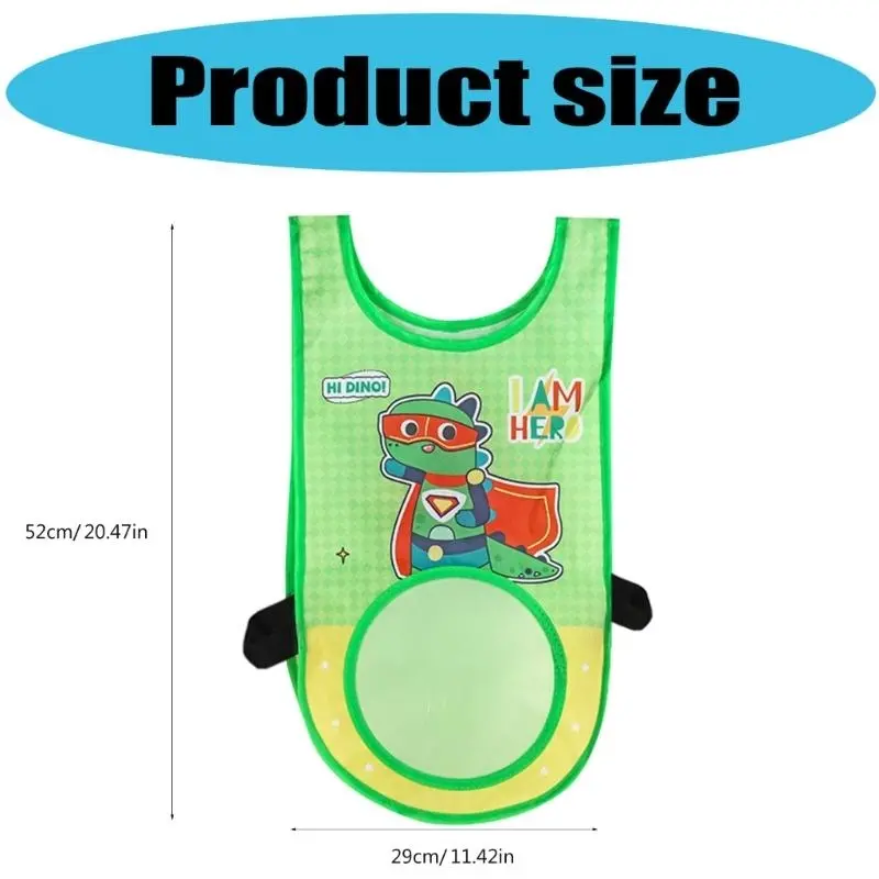 652F Kids Dodgeball Game Set Throwing Balls Game Set Includes Sticky Vests 3 Soft Balls 5 Colorful Ribbon for Children