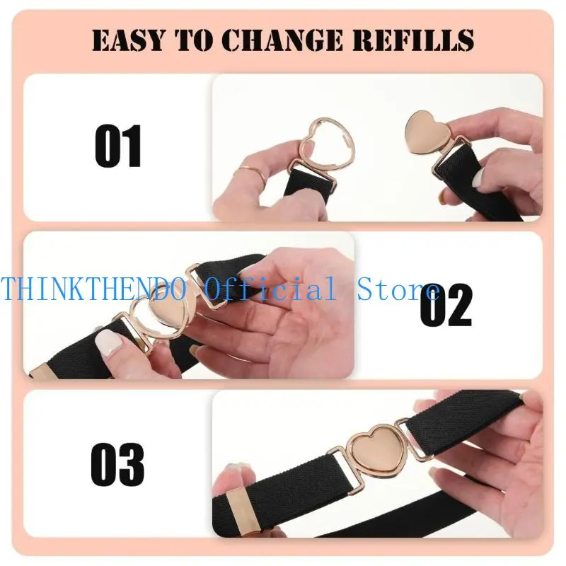 39BB Children Waist Belt Fashion Elastic Waistband Little Girls Waist Shaping Belts