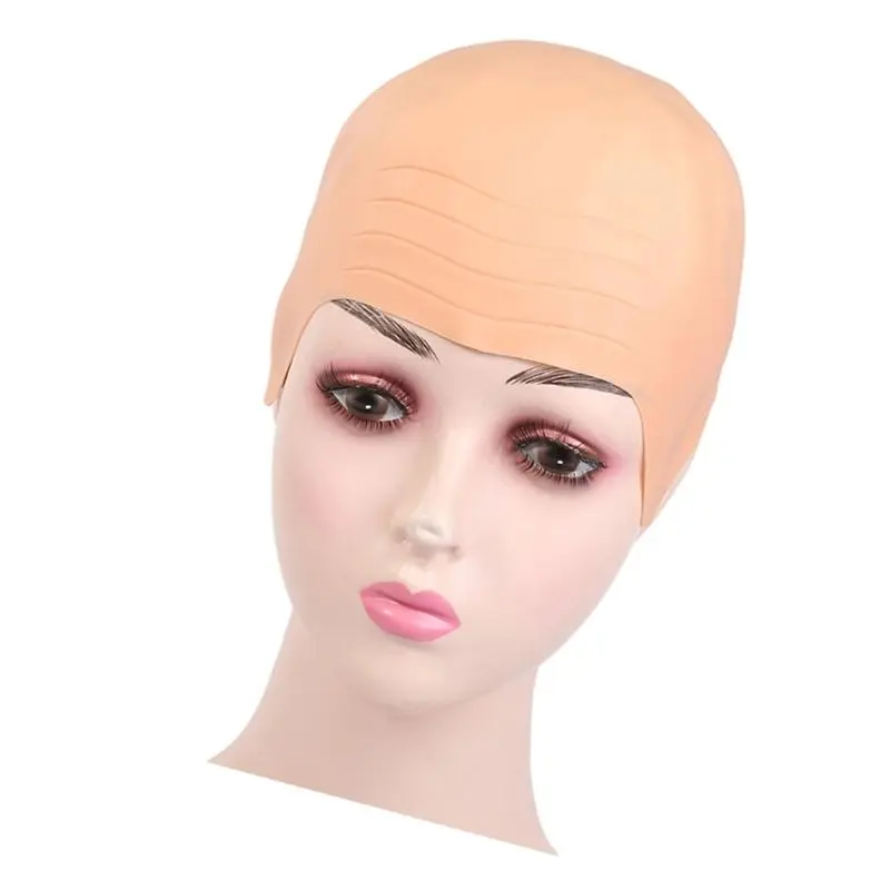 652F Halloween Bald Caps Vinyls Bald Caps Bald Caps Cosplay Accessories for Halloween Christmas Party Decor Unisex