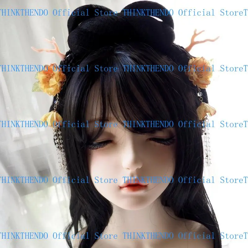652F Dragon Horn Hair Clips for Girls Cosplay Duckbill Clip Female Hair Styling Accessories for Thin Hair Vintage Headdress