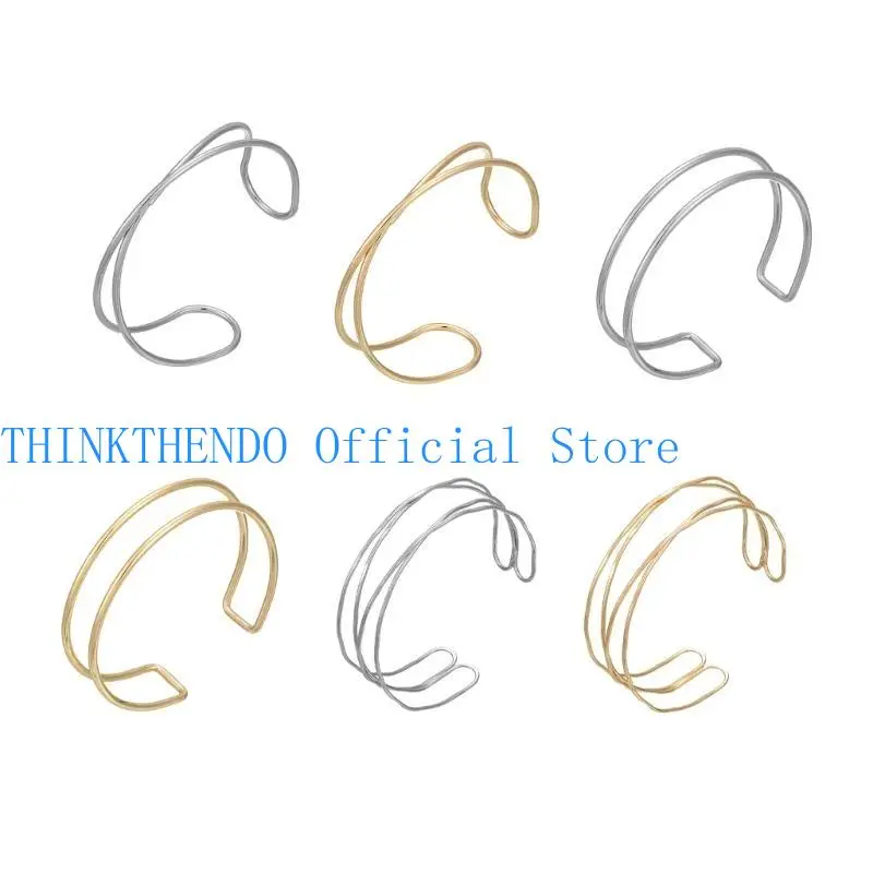 39BB Stylish Crossed Arm Band Bracelet Gold Metal With Intricated CutOut Designs For Trendy Outfits Evening Party Arm Jewelry