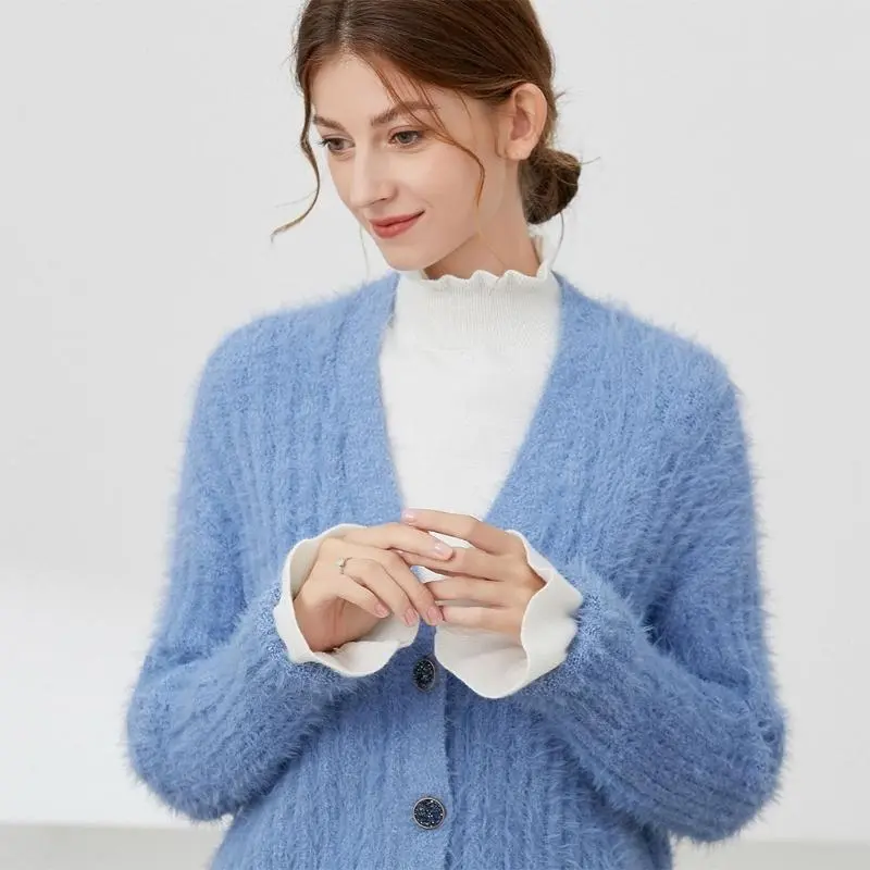 652F Fake Sleeves Girls Pleated False Cuffs for Women Sweater Wrist Warmers Female White Horn Cuffs Accessories