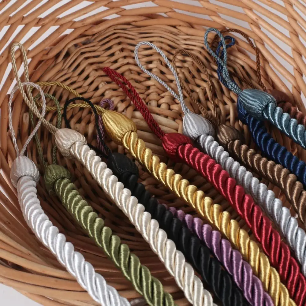 2Pcs Handmad Curtain Woven Tiebacks Easy to Use Ins Style Curtains Binding Rope Light Luxury Curtains Tied Strap