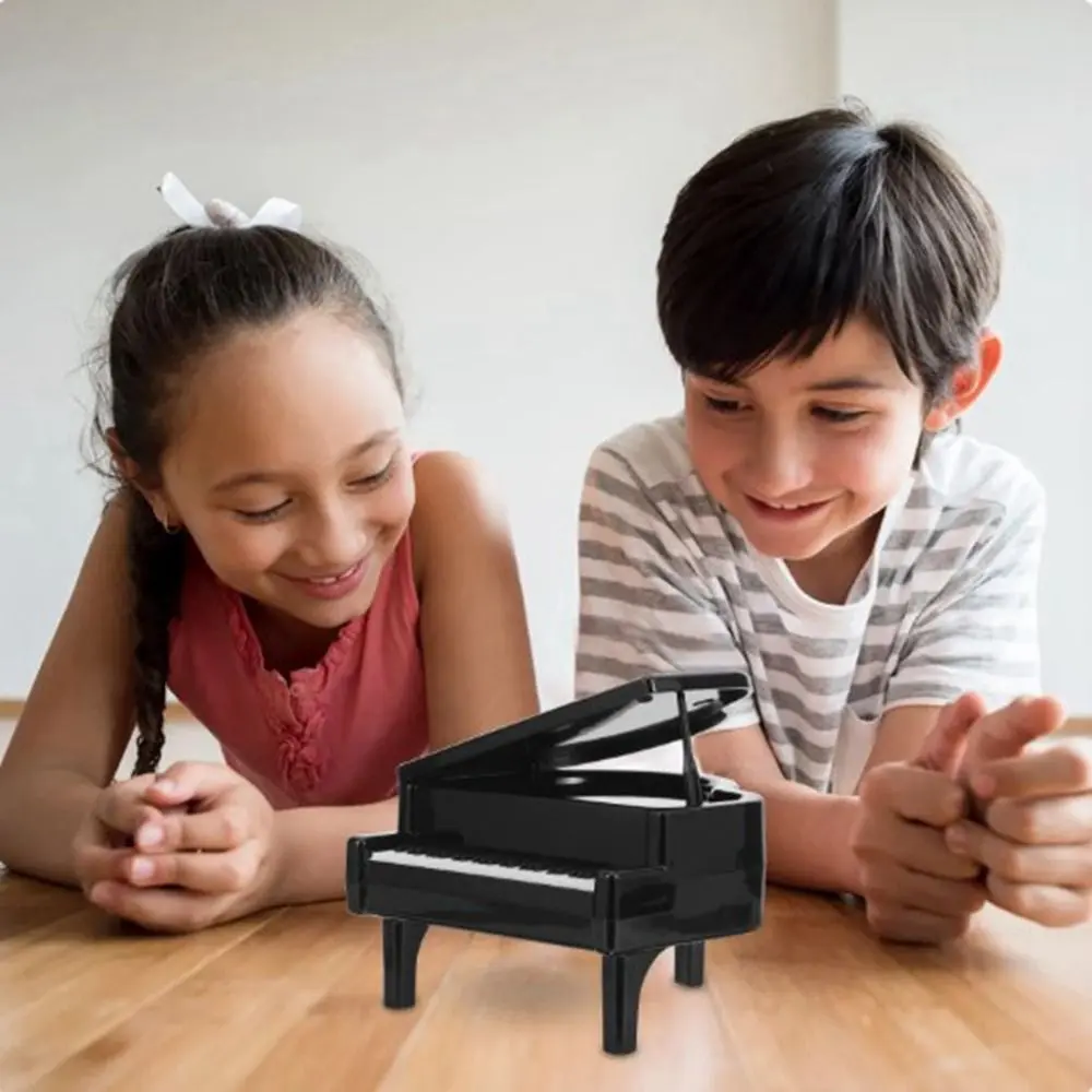 Desk Ornament Mini Piano Modeling Piggy Bank Piano Shape Cute Simulation Piano Coin Box Cartoon Coin Storage Jar Home Decor