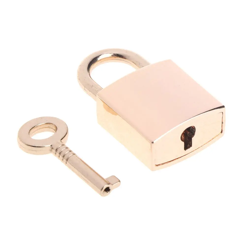 Jewelry Box Storage Container Diary Book Copper Lovers Small Silver Archaize Padlocks Mini Lock