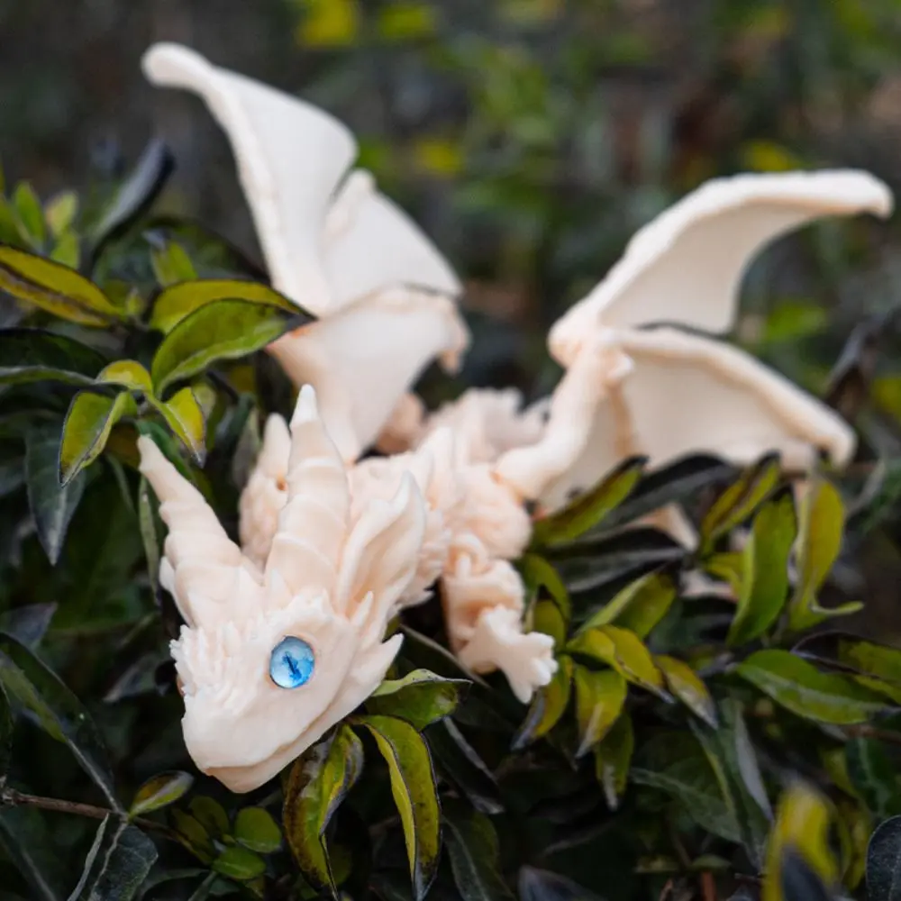 With Wings 3D Printed Flying Dragon Toy Articulated Creative Simulated Dragon Ornament PLA Flexible Western Dragon Model