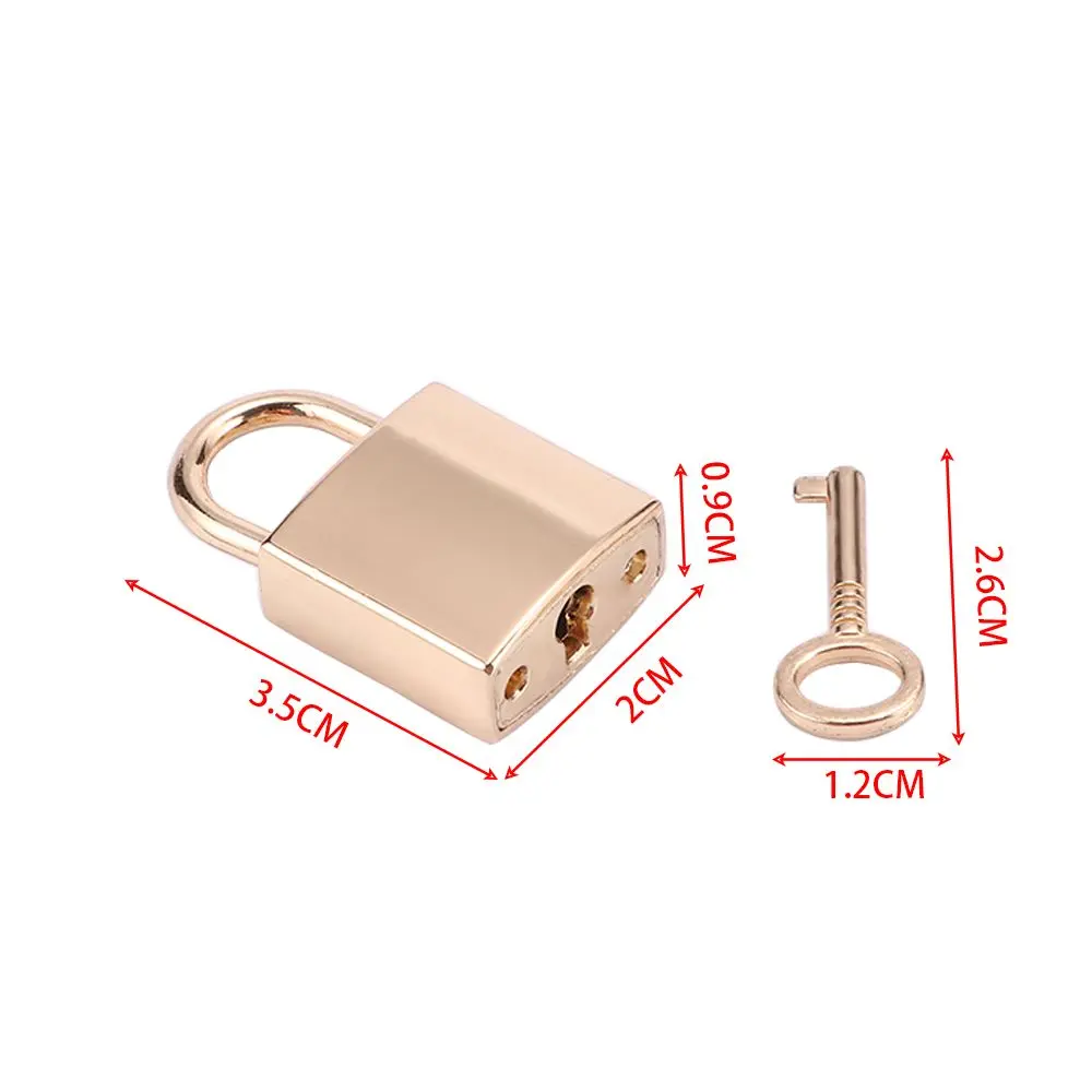 Jewelry Box Storage Container Diary Book Copper Lovers Small Silver Archaize Padlocks Mini Lock