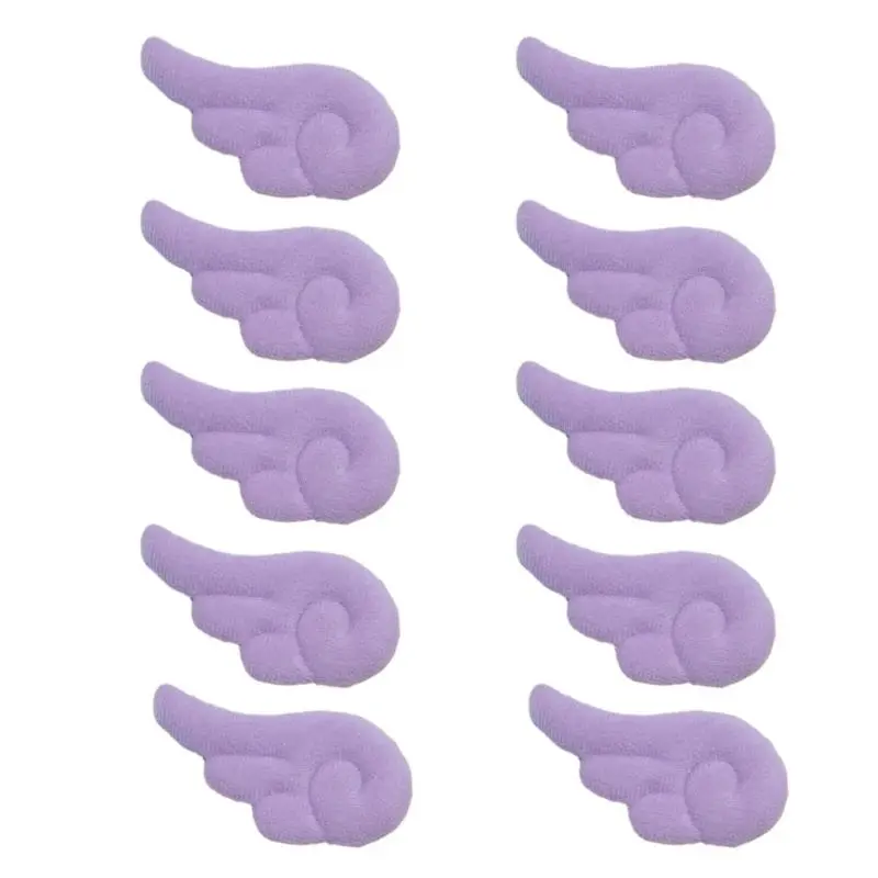 652F 10PCS Sweet Color Wing Appliques for DIY Hat Clothes Sewing Patches Handmade Headwear Hair Clips Accessories