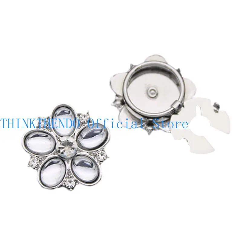 39BB Detachable Flower Cuff Button Cover Button Decoration Formal Shirt Accessories