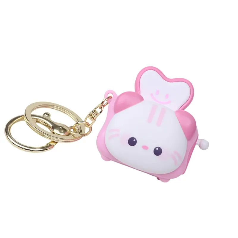 652F Toaster Keychain for Women Bag Handbag Charms Fashion Toaster Keychain Accessories Valentine's Day Gifts Car Key Rings