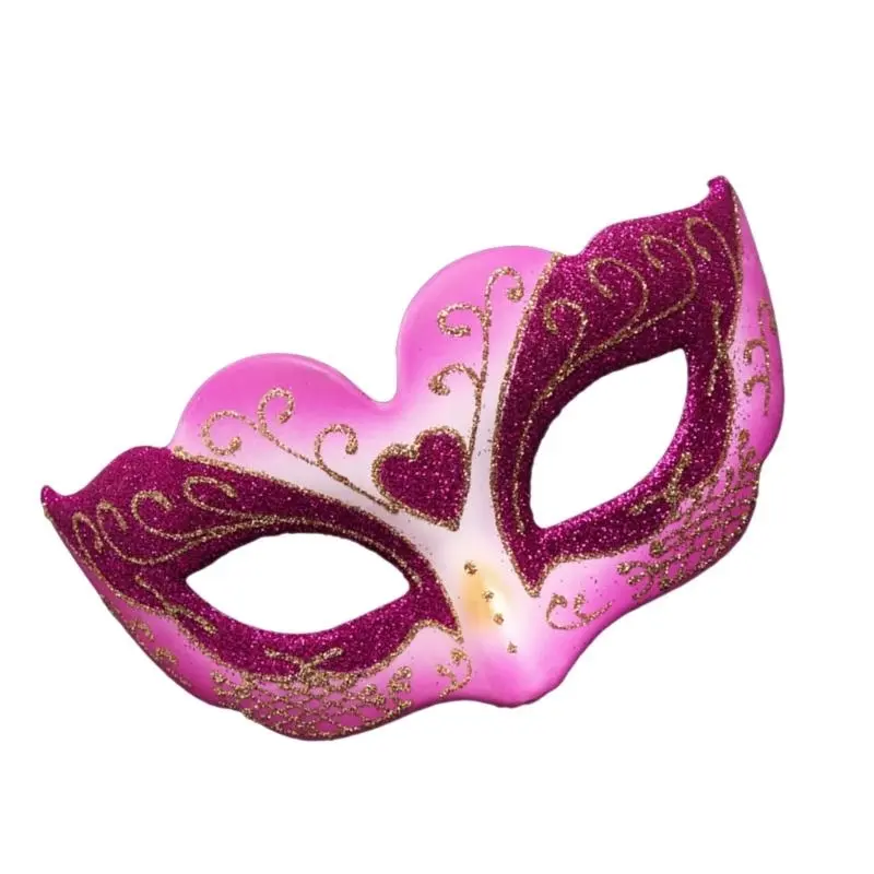652F Classical Carnivals Glitter Shinning Mask Kids Girls Half Face Masquerade Mask for Costume Parties Event