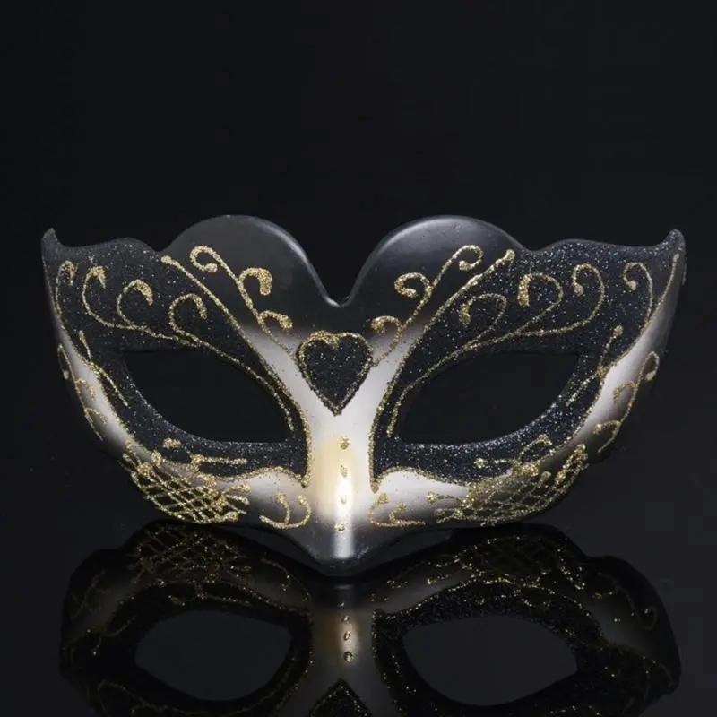 652F Classical Carnivals Glitter Shinning Mask Kids Girls Half Face Masquerade Mask for Costume Parties Event