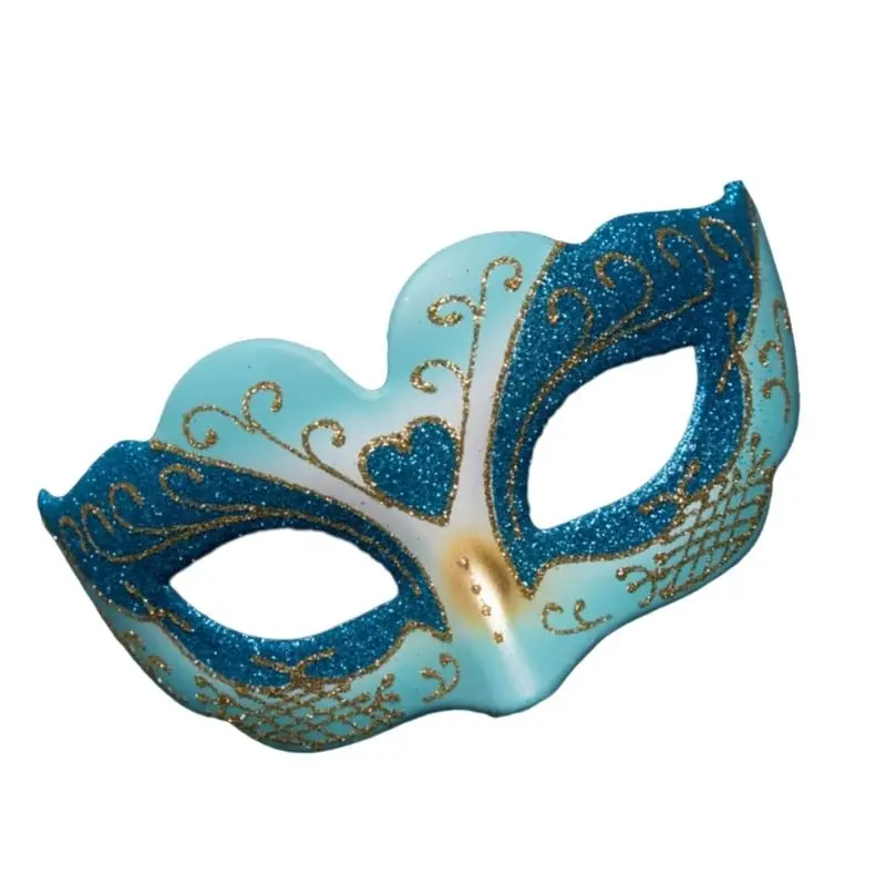 652F Classical Carnivals Glitter Shinning Mask Kids Girls Half Face Masquerade Mask for Costume Parties Event