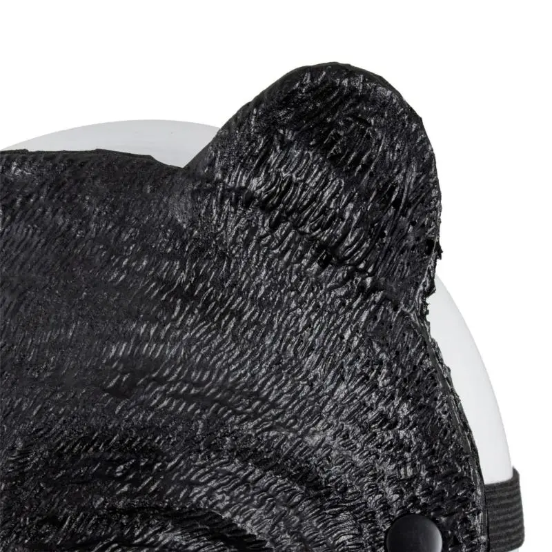 652F Realistic Bear Masquerades Mask Animal Head Half Face Mask for Halloween and Carnivals Parties Animal Costume Accessory