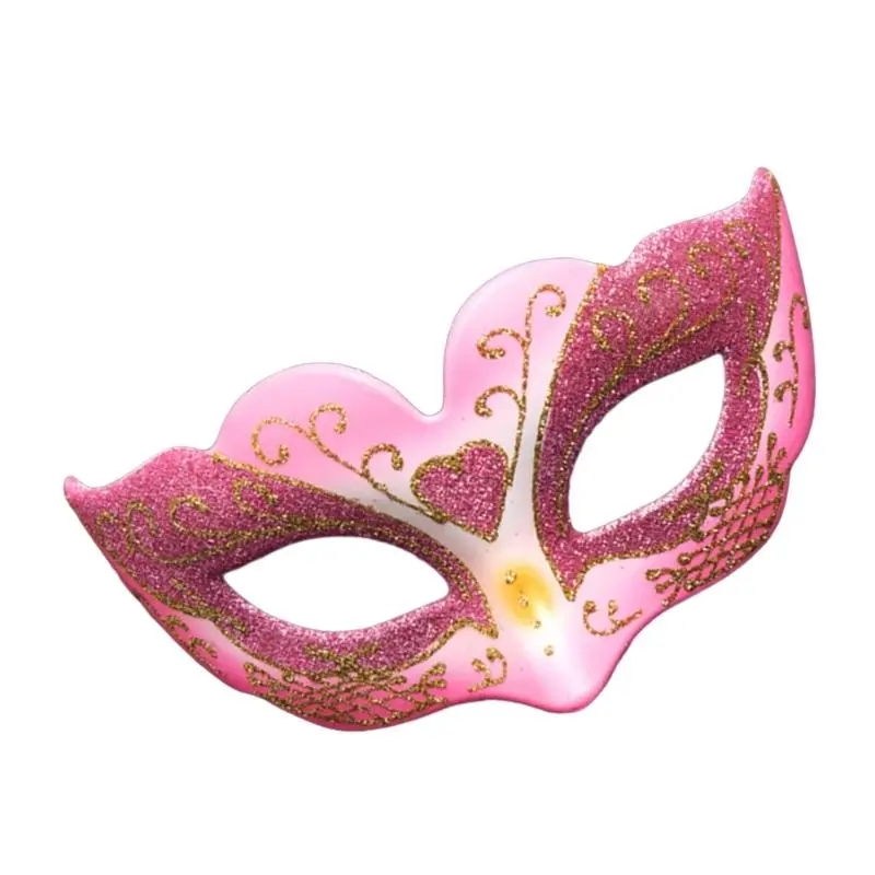 652F Classical Carnivals Glitter Shinning Mask Kids Girls Half Face Masquerade Mask for Costume Parties Event