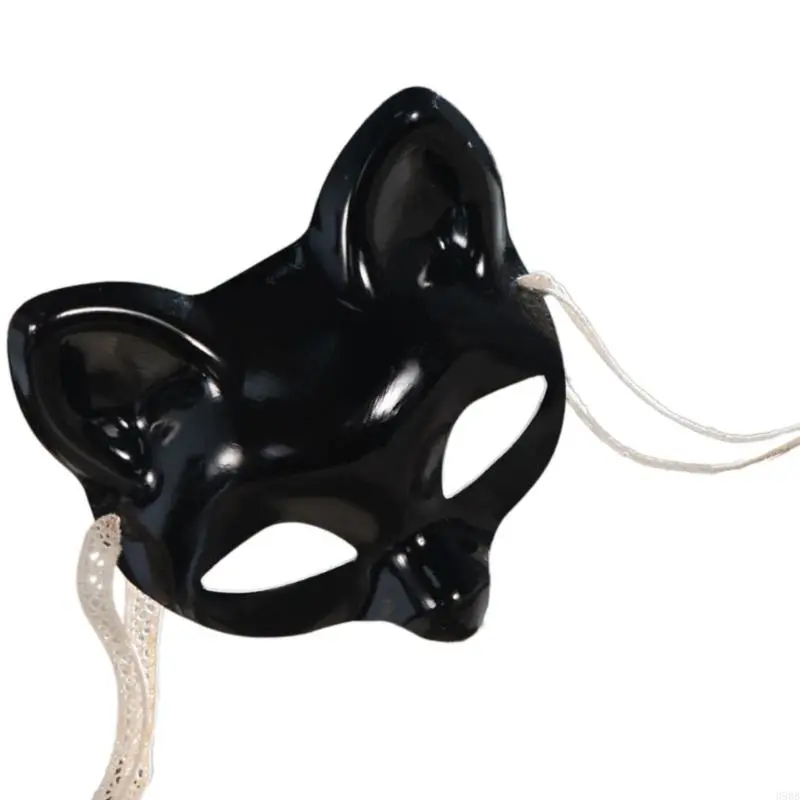 652F Masquerade Half Face Mask Halloween Eye Cover Mouth Cover Masquerade Costume Decoration for Women Men Halloween Dress up