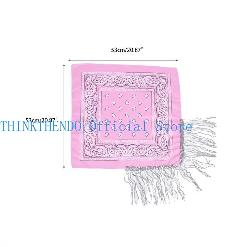 39BB Bachelorette Bandanas Cowgirl Bandanas Sequin Neckerchief Bandanas For Women