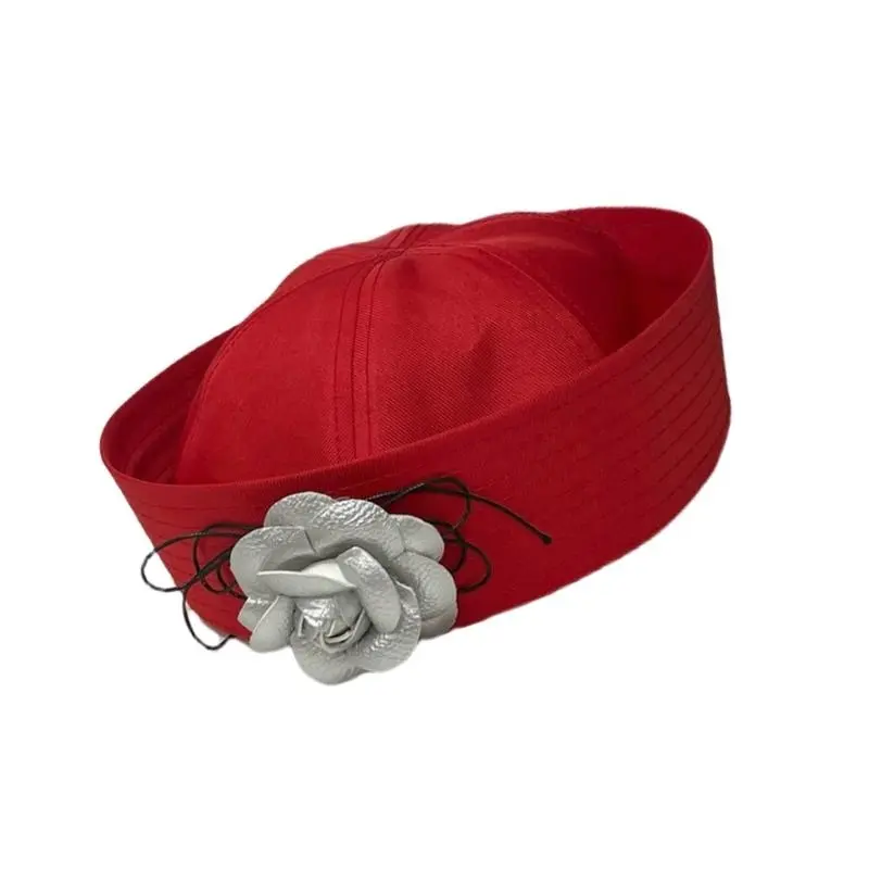 652F Sailor Party Captain Hats Party Girls Masquerades Party Cosplay Camellia Sailor Party Masquerades Marine Cruise