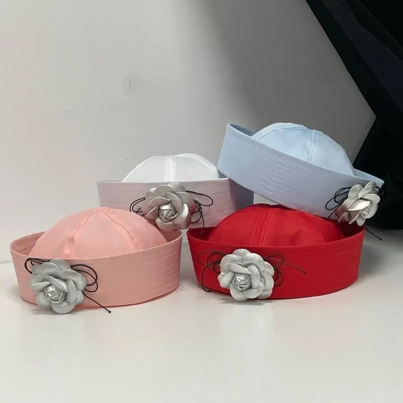 652F Sailor Party Captain Hats Party Girls Masquerades Party Cosplay Camellia Sailor Party Masquerades Marine Cruise
