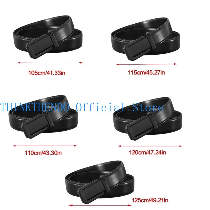652F Genuine Leather Waistband Belt for Men Adjustable Fit for Business and Everyday Outfits