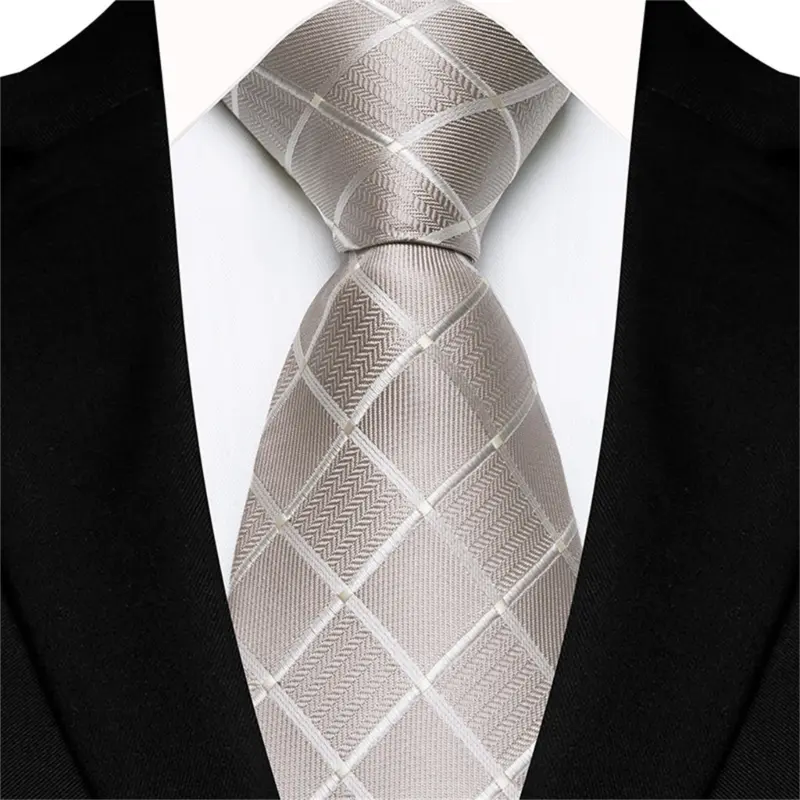 652F Stylish Men's Silk Blend Tie Evening Banquets Necktie Gentleman's Necktie for Professionals and Fashion Men