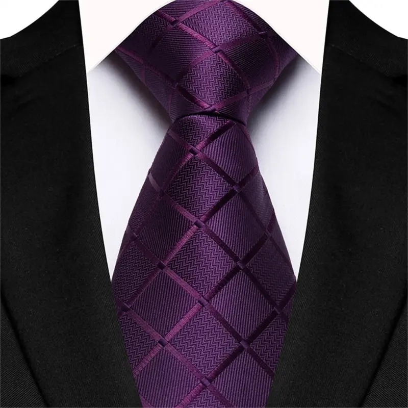652F Stylish Men's Silk Blend Tie Evening Banquets Necktie Gentleman's Necktie for Professionals and Fashion Men