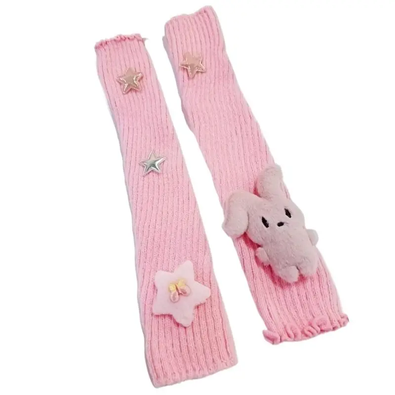 39BB 2000s Arm Warmers Dancing Party Subculture Arm Sleeves for Women Girl Daily Use
