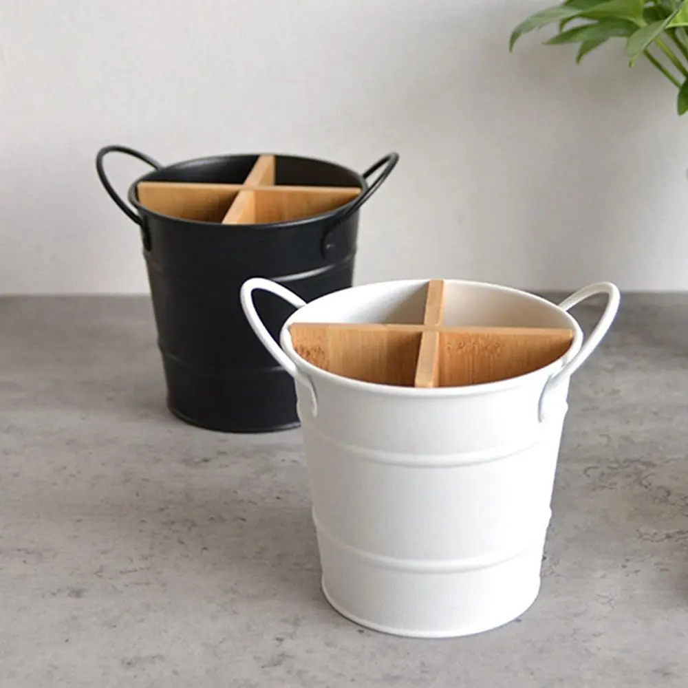 Cooking Tool Kitchen Storage Bucket Storage Shelf Bamboo Tableware Holder Spoon Stand Chopstick Holder Cutlery Organizer