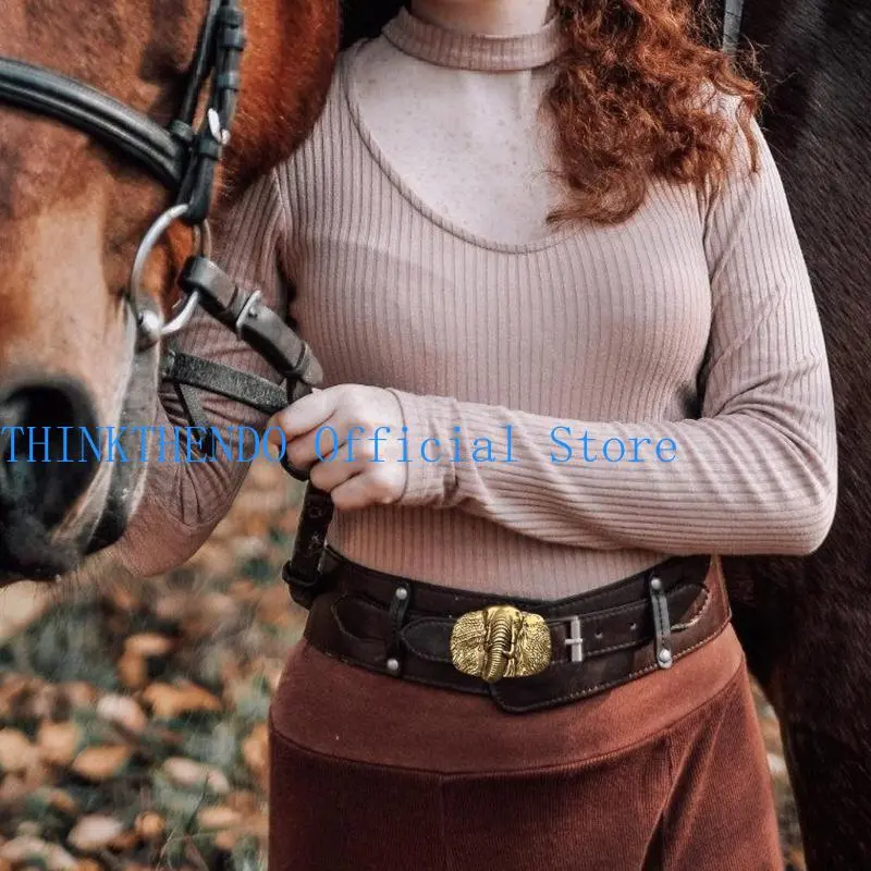 652F Unique Elephant Belt Buckles Retros Belt Buckles Fashionable Belt Buckles for Casual Wear