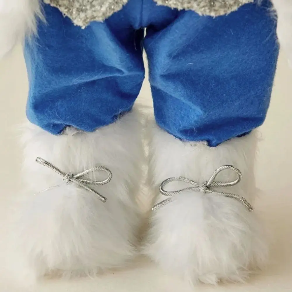30/45cm Santa Claus Doll Plush with Gift Bag Santa Claus Statue Ornaments Standing Large Size Santa Claus Toy Gift
