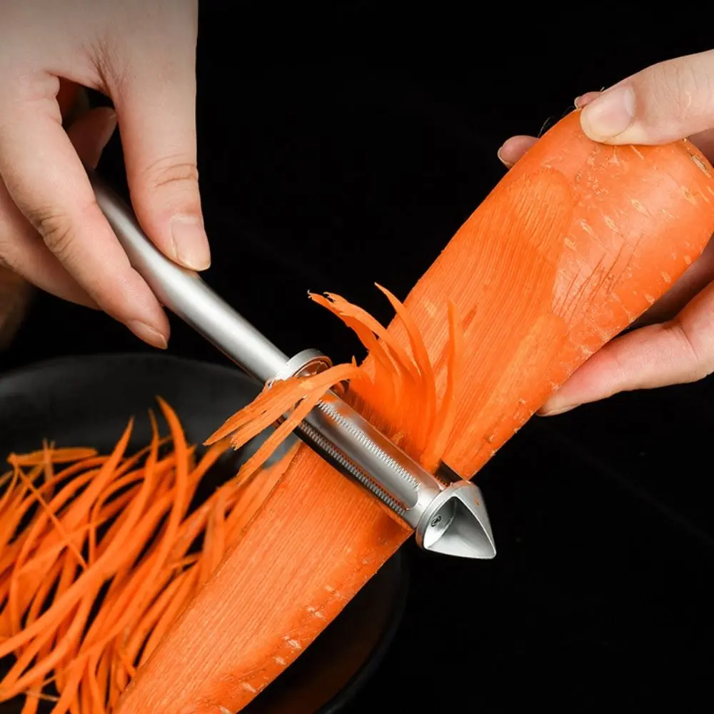 Zinc Alloy Fruit Vegetable Peeler Double Edge 5 in 1 Grater Multi-functional with Non-slip Handle Slicer Carrot