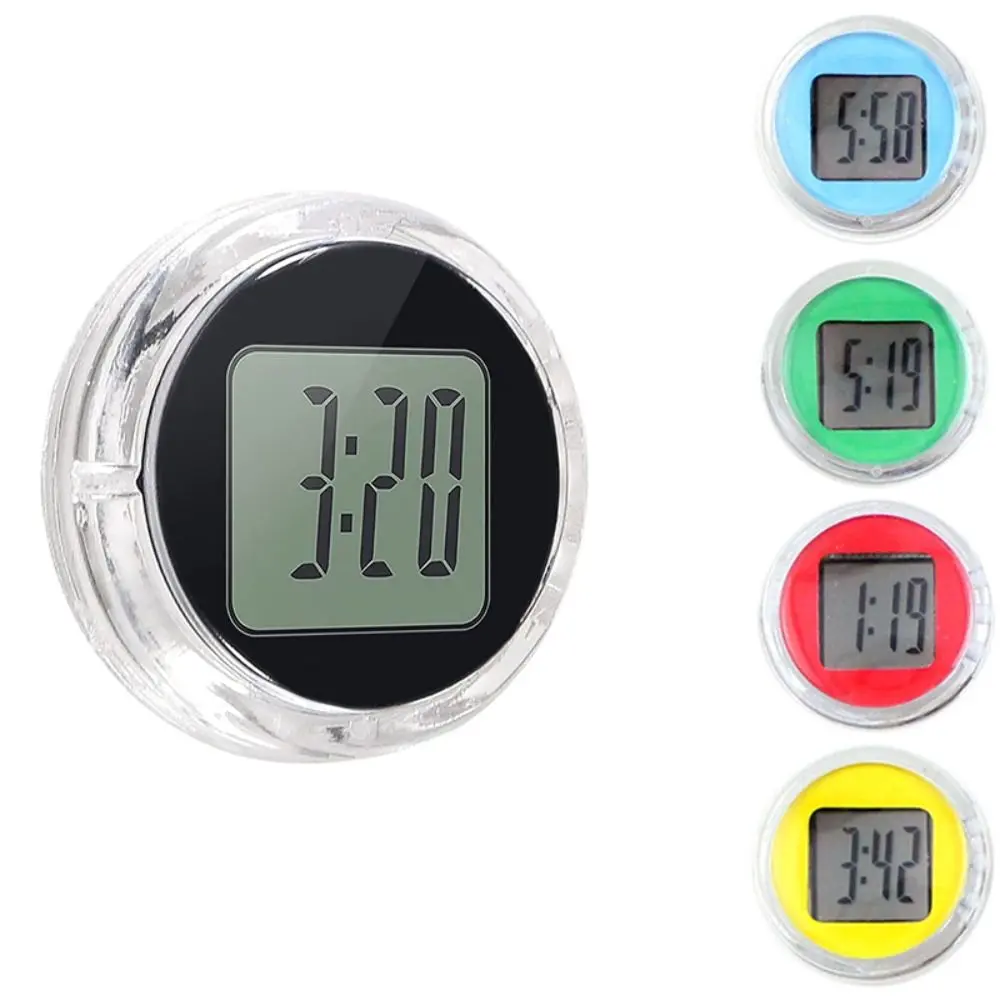 Easy Use Mini Car Clock ABS Mute Motorcycle Electronic Watch Simple Electronic Motorcycle