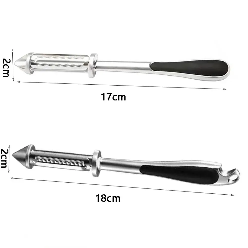 Zinc Alloy Fruit Vegetable Peeler Double Edge 5 in 1 Grater Multi-functional with Non-slip Handle Slicer Carrot