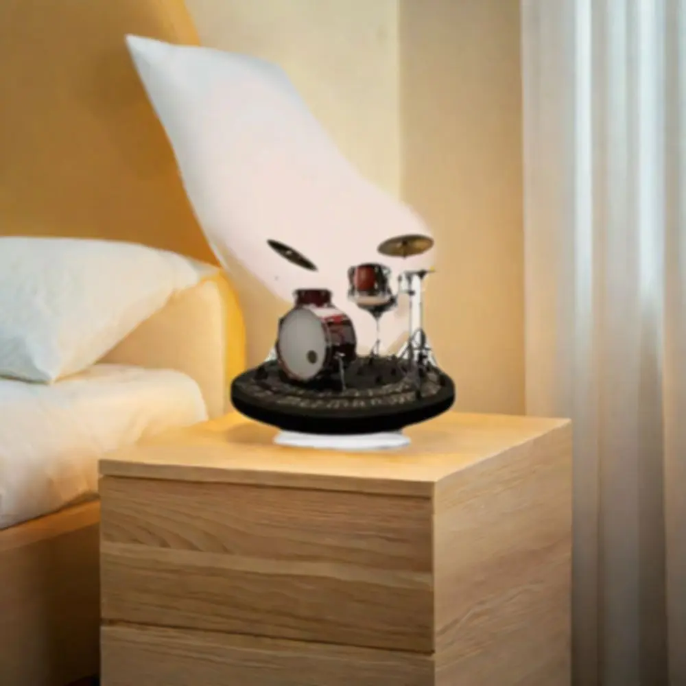 Wear-resistant 2d Drum Stand Ornament Waterproof With Base Desktop Drum Stand Ornament Unique Acrylic Plaque Ornaments