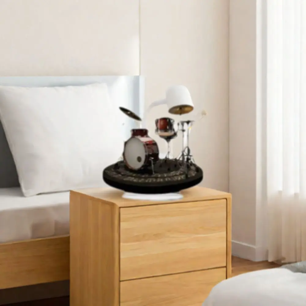 Wear-resistant 2d Drum Stand Ornament Waterproof With Base Desktop Drum Stand Ornament Unique Acrylic Plaque Ornaments