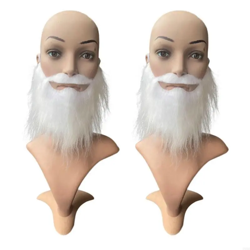 652F DIY Fancy Dress Fake Beard Long Fluff Beards Cosplays Costume Props Halloween Beard Mustache Christmas Party Supplies