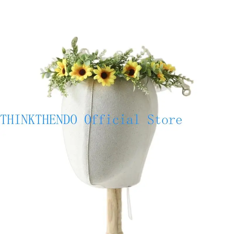 39BB Garlands Crown Hair Wreath Bride Flower Crown Wedding Flower Headbands