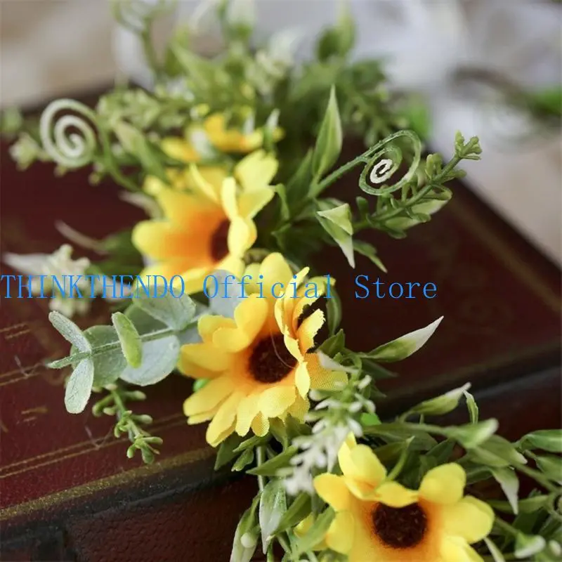 39BB Garlands Crown Hair Wreath Bride Flower Crown Wedding Flower Headbands