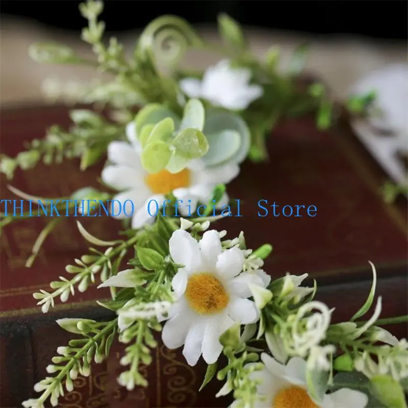 39BB Garlands Crown Hair Wreath Bride Flower Crown Wedding Flower Headbands