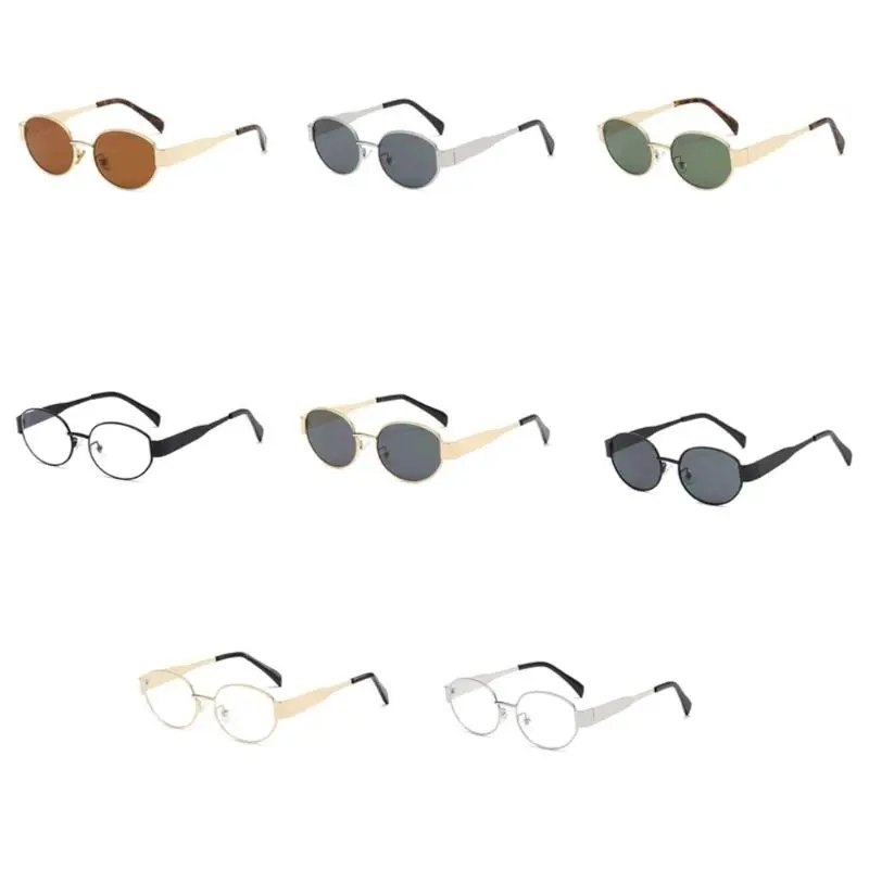 652F Travel Sunglasses for Adult UV400 Sun Glasses Oval Frame Sunglasses for Outdoor Activity UV Protections Eyewears