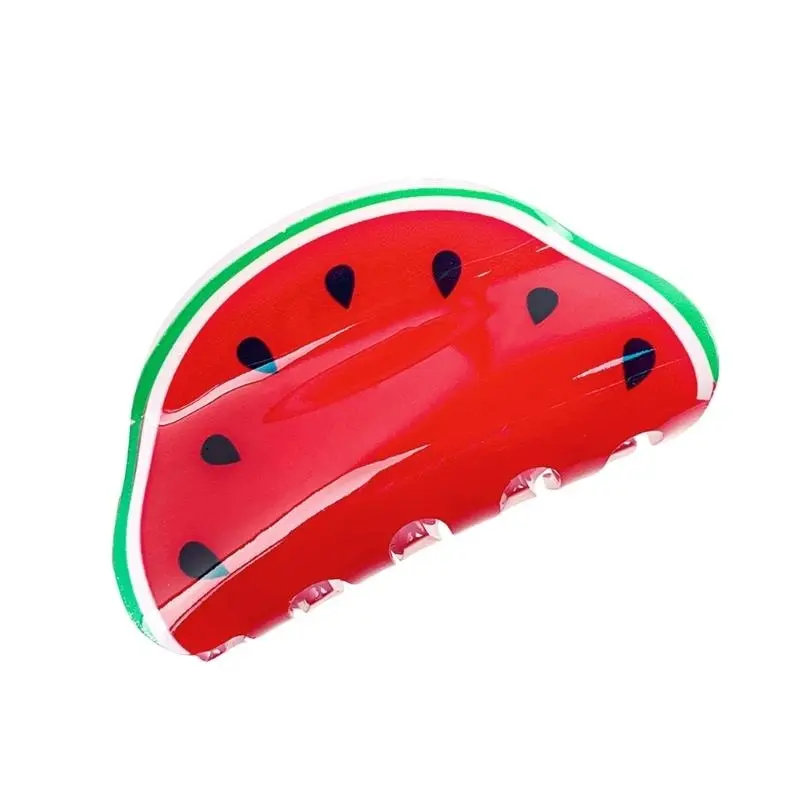 652F Multi Functional Fruit Hair Clamps Cartoon Fruit Hairpin Acrylic Hair Clip Ornament for Fashion Enthusiasts