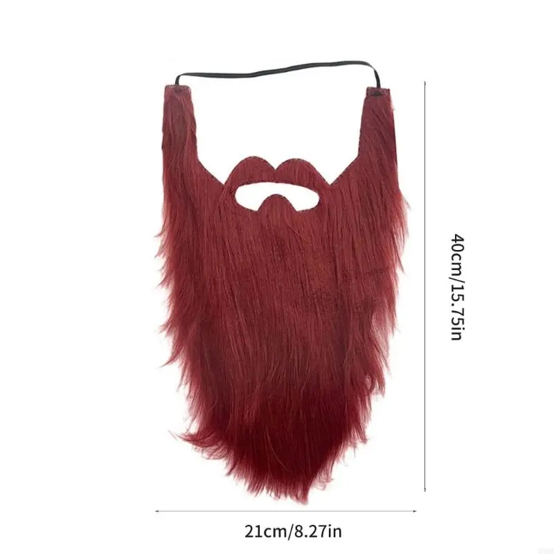 652F Fake Beards Costume Beard Old Man Mustache Costume Halloween Funny Beard  Hair Accessories for Cosplay Party