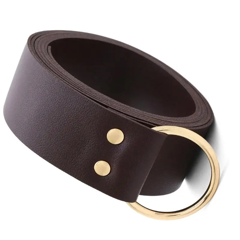 652F Medieval Leather Side Pack Leather Belt Potion Bottle Medieval Wizard Waist Bag Medieval Belt Pouches For Halloween
