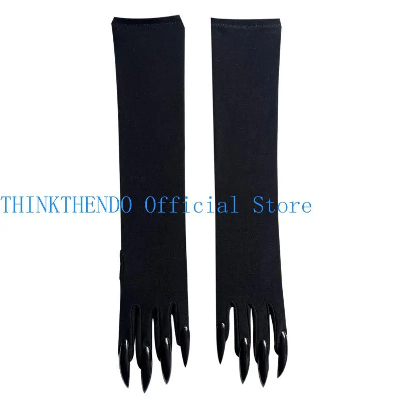 652F Halloween Funny Gloves Scary Monsters Masked Mittens Gloves Cosplay Supply for Halloween Parties and Cosplay Event