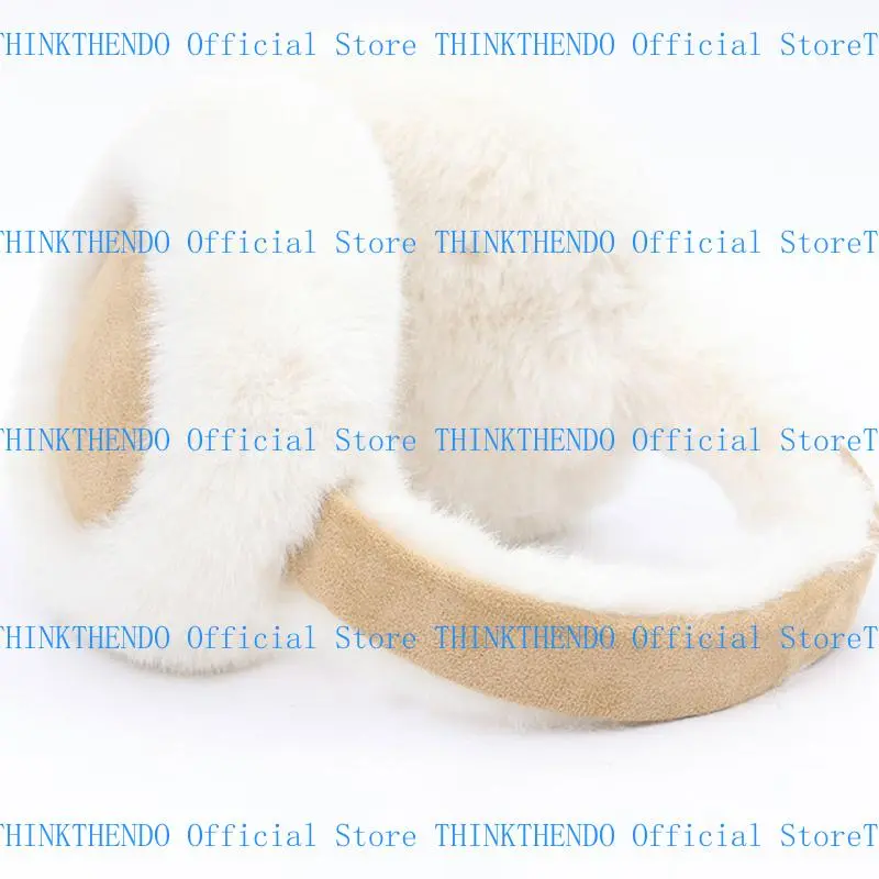 652F Furry and Warm Collapsible Plush Ear Warmer for Winter Outdoor Activities Keep You Warm in Cold Weather for Skiing