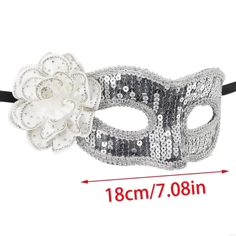 Venetians Mask Eye mask Flower Half Face Mask Eye Mask for Masquerade Proms,Halloween Party,Cosplay,Photo Gift