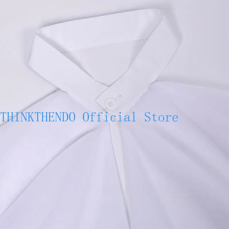 652F Victorian Colonial Jabot Steampunk Detachable Ruffled False Collar Shirt Front Necklace Neckwear Halloween Costume